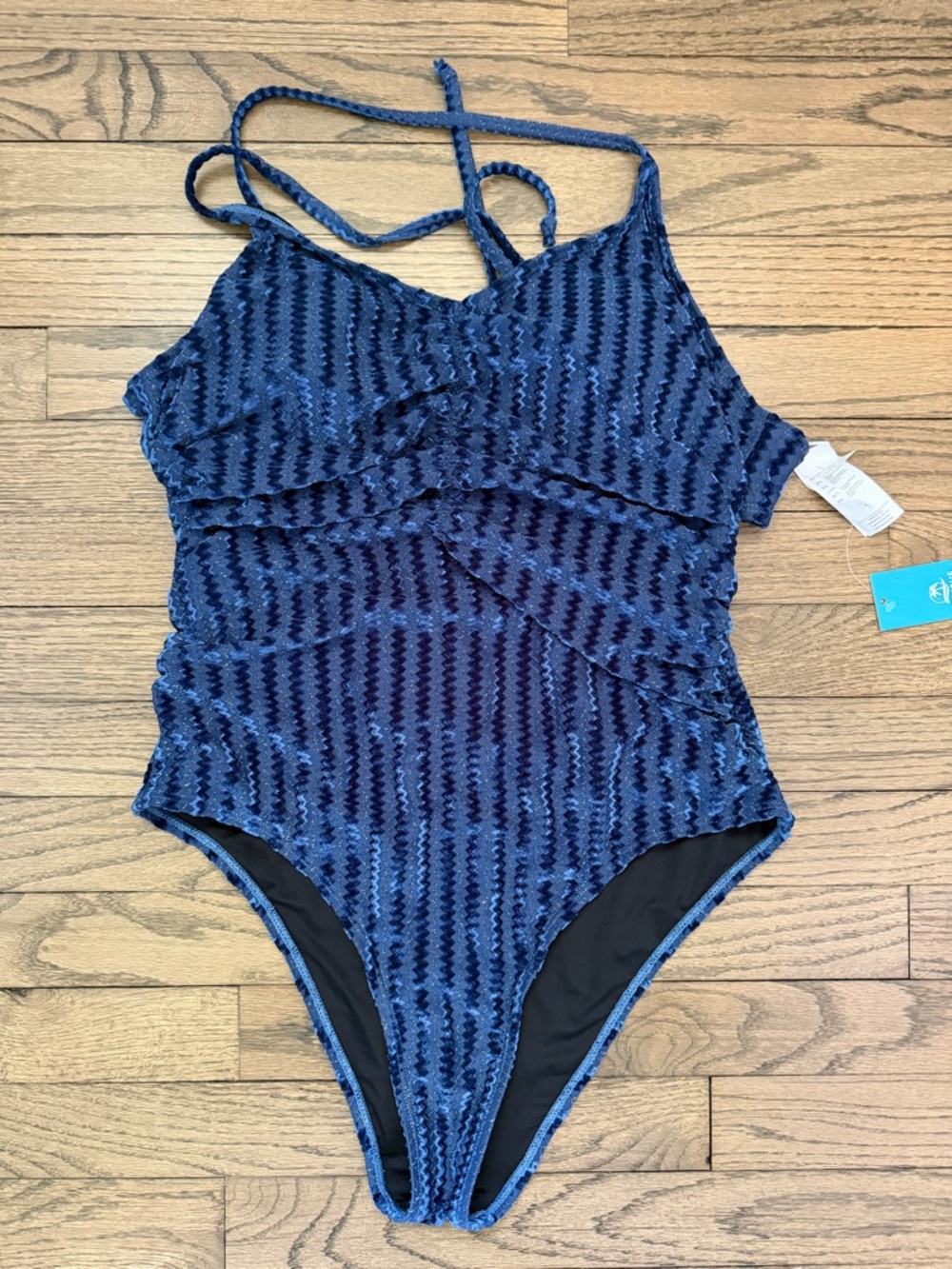 BRAND NEW Velvet Ruching V-Neck One-Piece